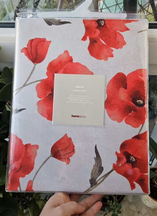 Nowy, piękny  obrus firmy Home&You poppie,  150x300 cm.