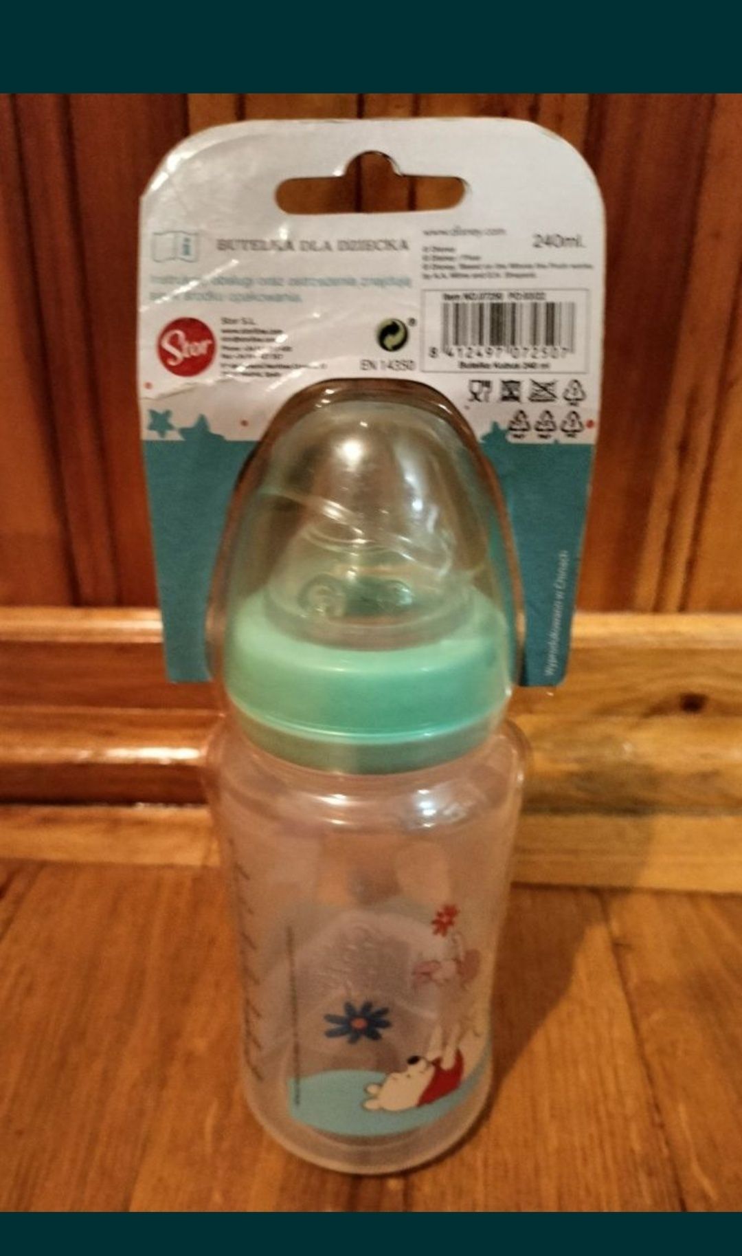 Butelka ze smoczkiem KUBUŚ PUCHATEK DISNEY BABY 10 m+ 240ml