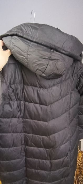 Пальто куртка пуховик чорний жіночий 46р