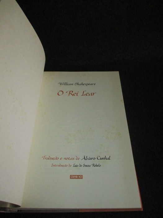 Livro O Rei Lear William Shakespeare Álvaro Cunhal