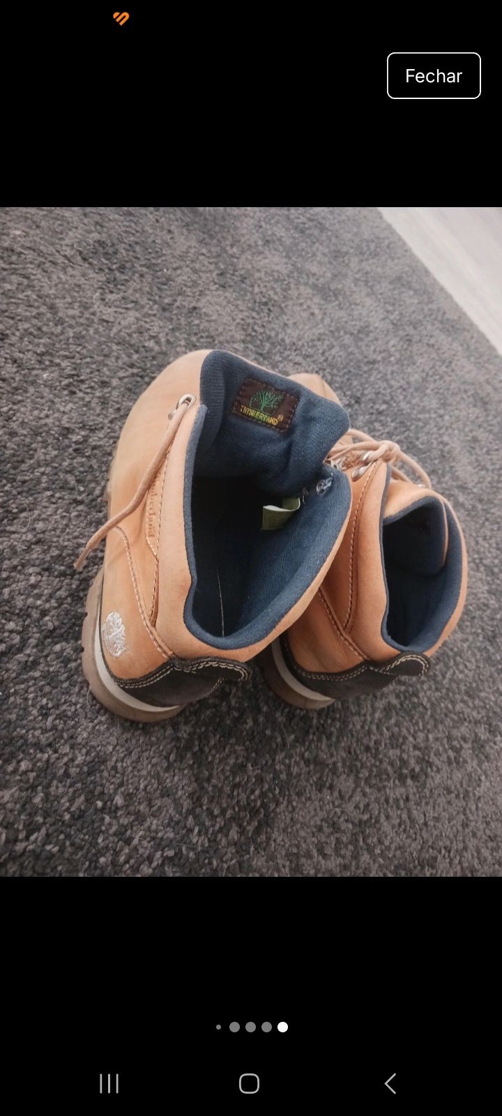 Sapatilha estilo Bota Timberland