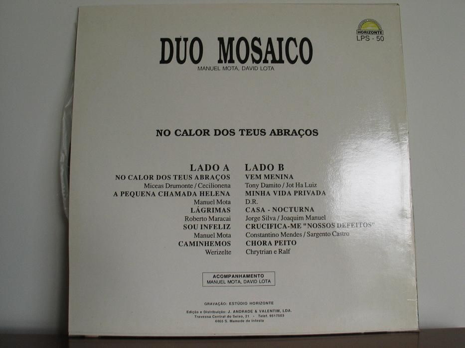 Disco de Vinil - Duo Mosaico