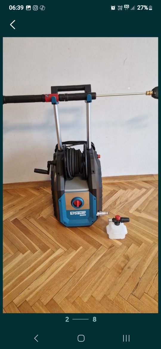 Myjka ciśnieniowa erbauer 3000w 180bar
