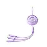 Kabel zwijany 3w1 Joyroom S-a40 Colorful Series Usb-a do Usb-c / Light