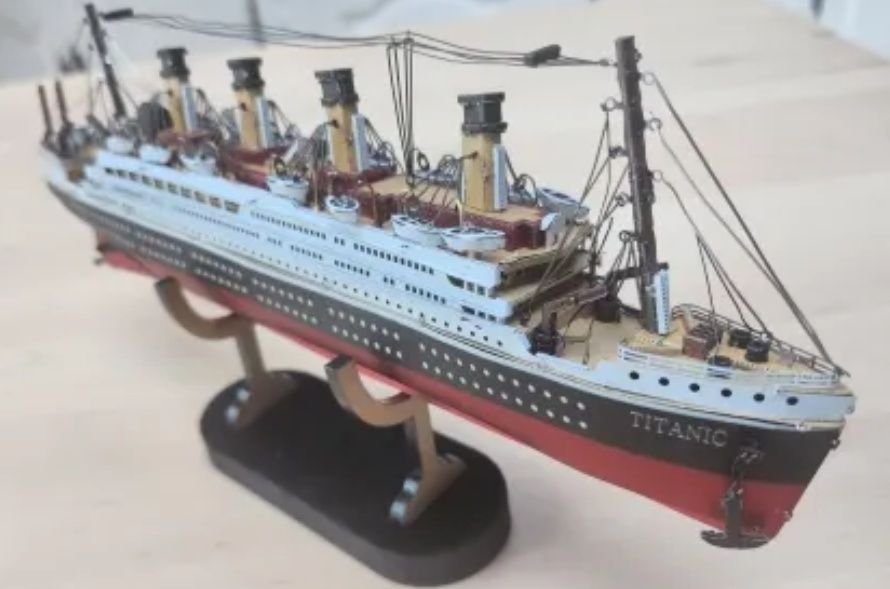 Металлический конструктор 3D пазл корабль Титаник TITANIC, 226 дет.