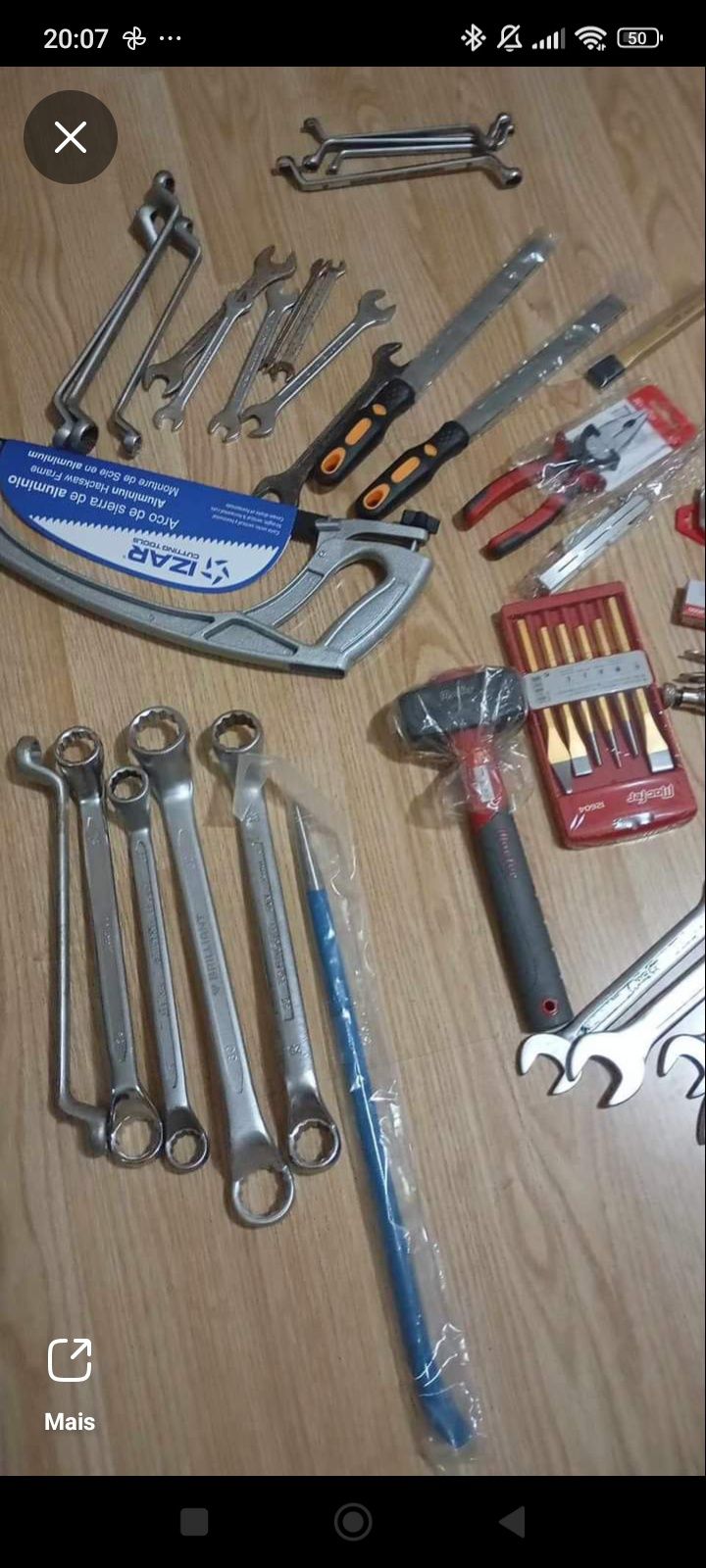 Mala de ferramentas completa em metal