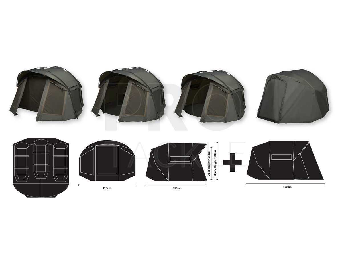 Намет із накидкою Prologic Bivvy Fulcrum Session & Overwrap
