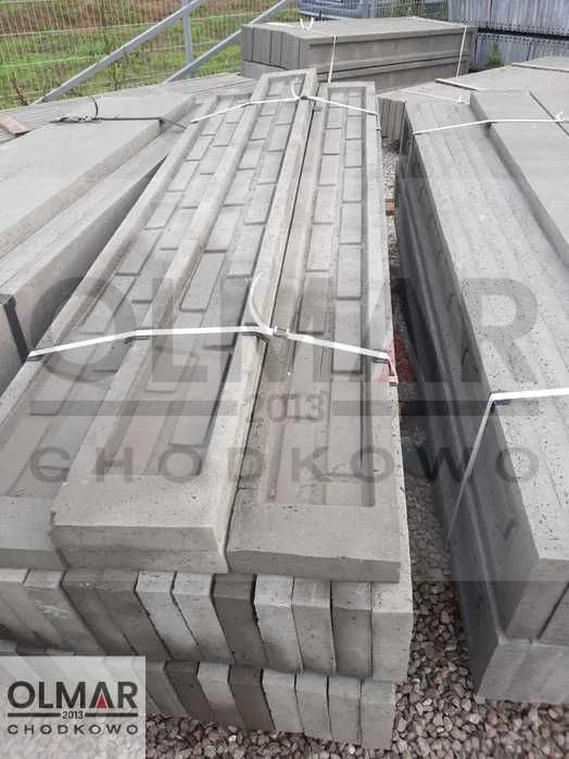 Podmurówka betonowa 25cm x 246cm x 6cm z łącznikiem.