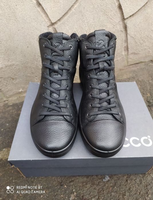 Ecco 41 40 ботинки зимові чоботи шкіряні черевики взуття ессо