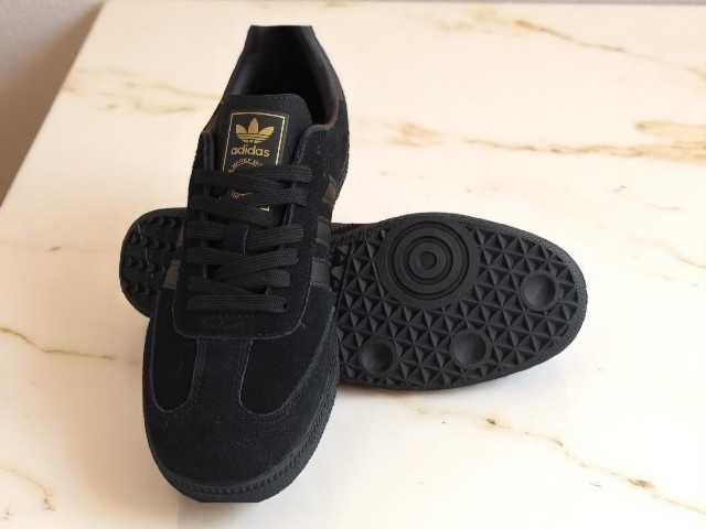 Кросівки чоловічі Adidas samba Black адідас самба чорні (0123)