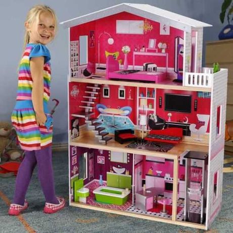 Кукольный домик EcoToys 4118 Malibu с игрушками