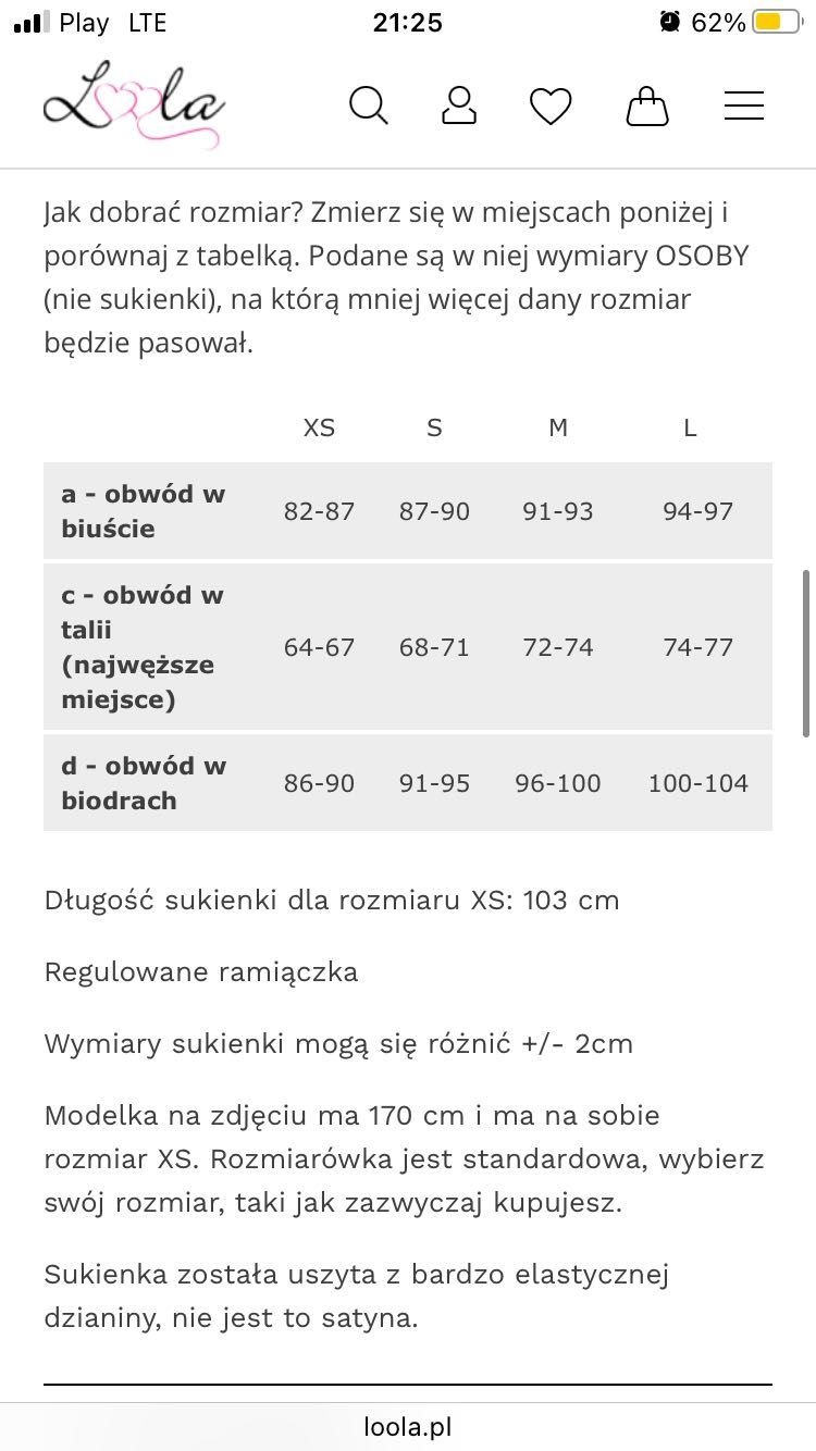 Shella LOOLA XS złota ołówkowa midi na ramiączkach