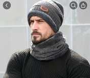 Gorro + gola cinza