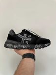 Кросівки Premiata Mick Black Grey / кроси Преміата Мік чорно-сірі