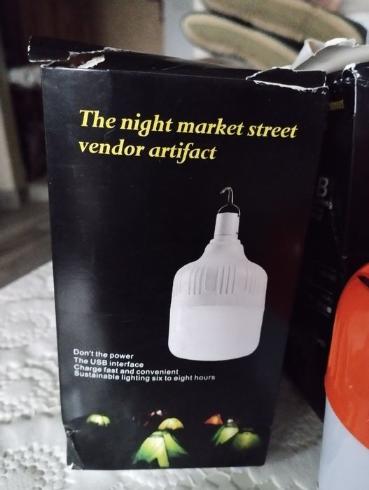 Аккумуляторная лёд LED USB лампа. 80w