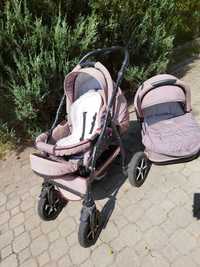 Wózek dziecięcy 2 w 1. Baby-Merc Spacerówka + gondola
