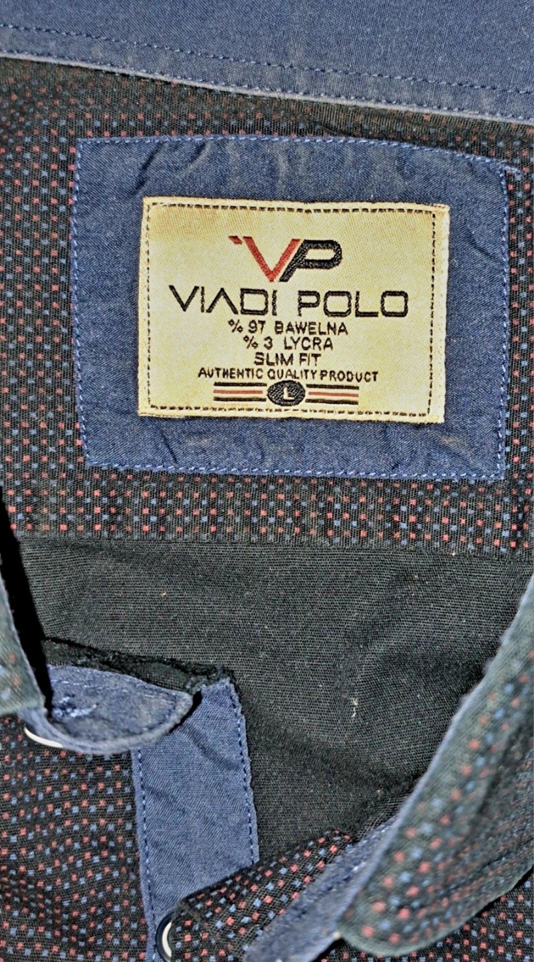 Koszula męska Viado Polo slim długi rękaw