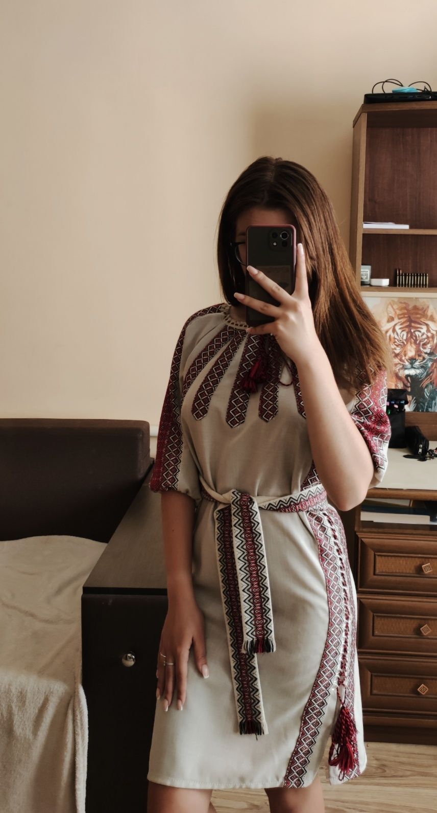 Сукня вишита лляна