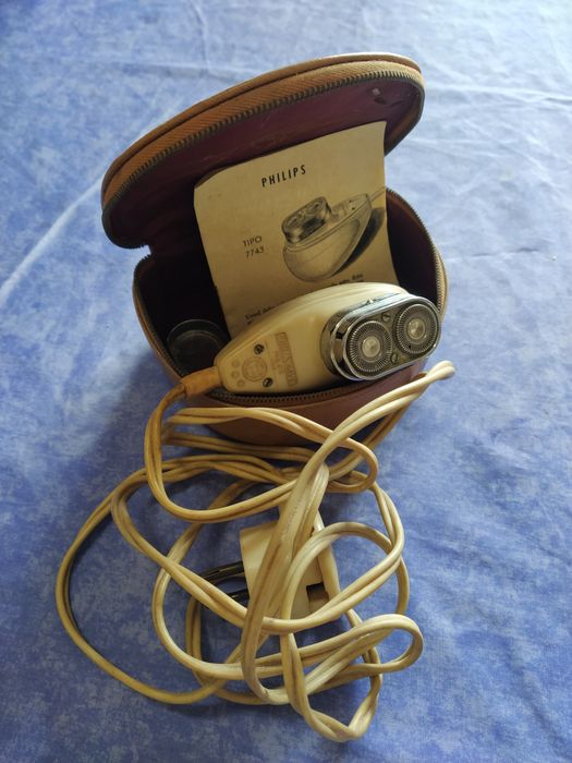 Máquina de barbear vintage Philips Philishave 7743 de 1950