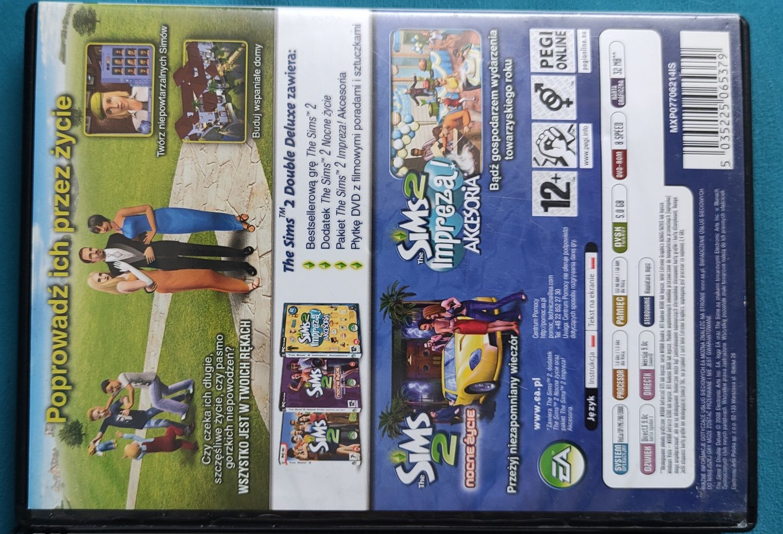 The Sims 2 Double Deluxe edition i dodatek do gry na Studiach