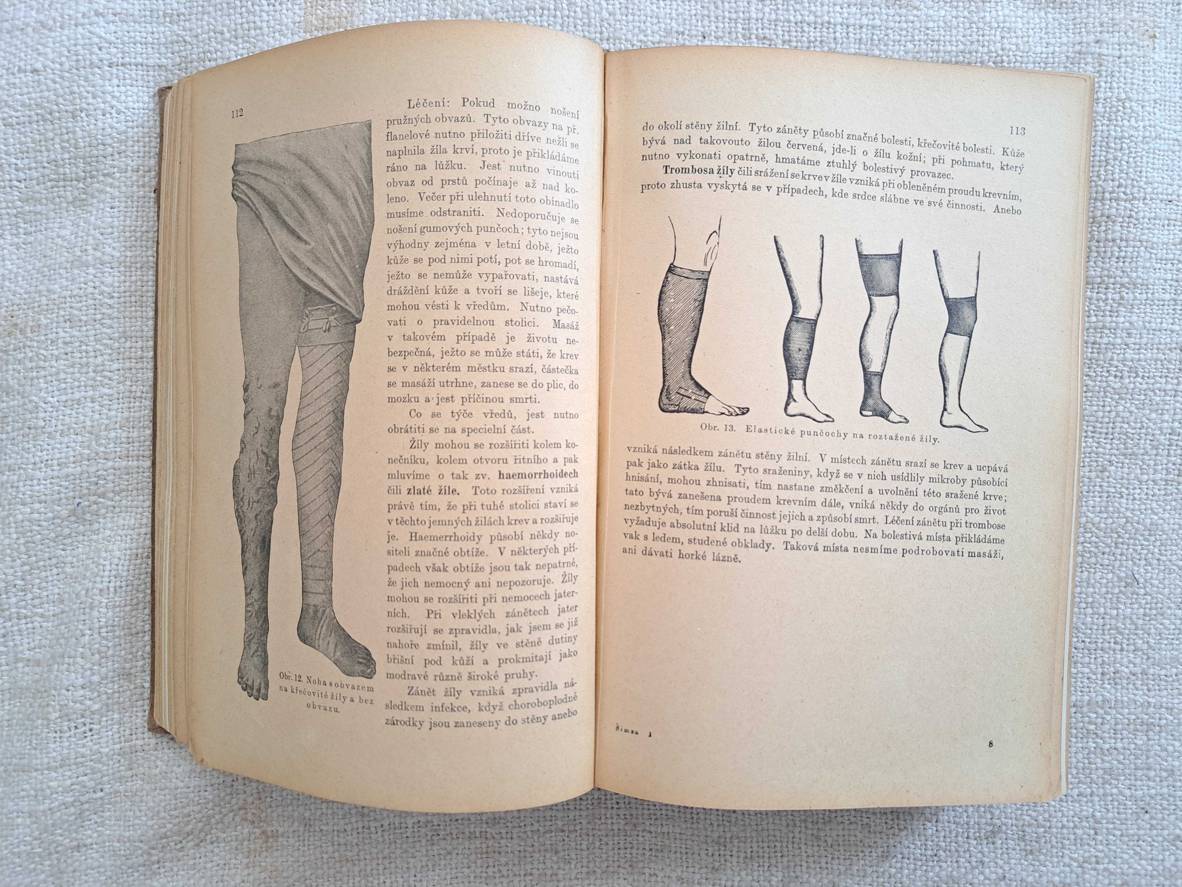1923 rok. Medycyna naturalna i lekarz domowy. Język czeski. Tom I-II