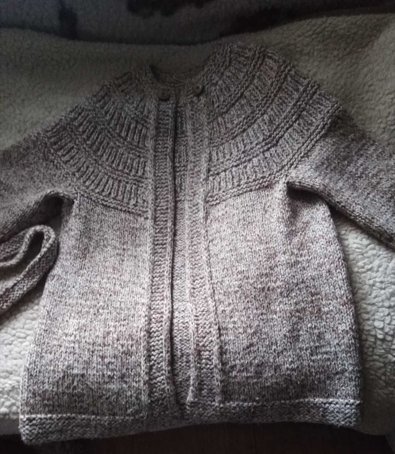 Sweter ciepły melanż