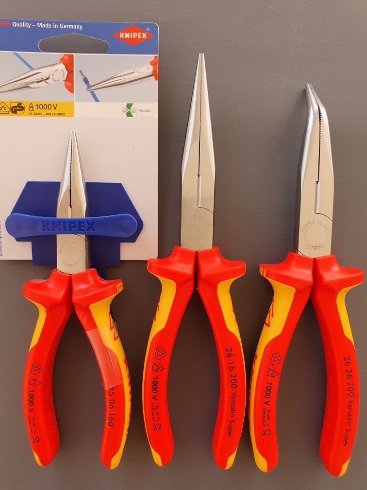 Knipex, інструмент електрика, кусачки, плоскогубці, утконоси