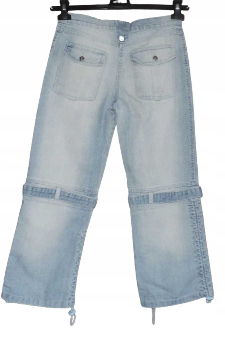 Jeansowe spodnie rybaczki rozmiar S | 133O