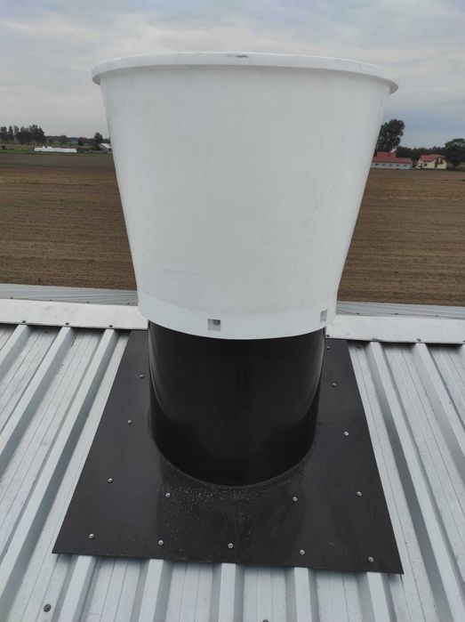 Komin wentylacyjny do chlewni, kurników i rolnictwa