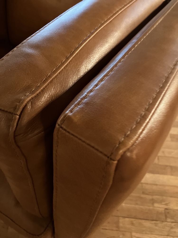 Komplet sofa 2 fotele . Skóra naturalna włoska Sofitalia