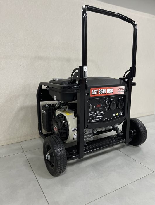Генератор бензиновий AGT 3601 HSB (мотор honda) 3kva