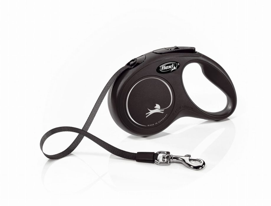 Smycz Flexi New Classic S taśma 5m 15kg czarna