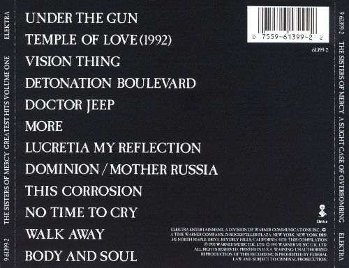 CD The Sisters Of Mercy - A Slight Case of Overbombing