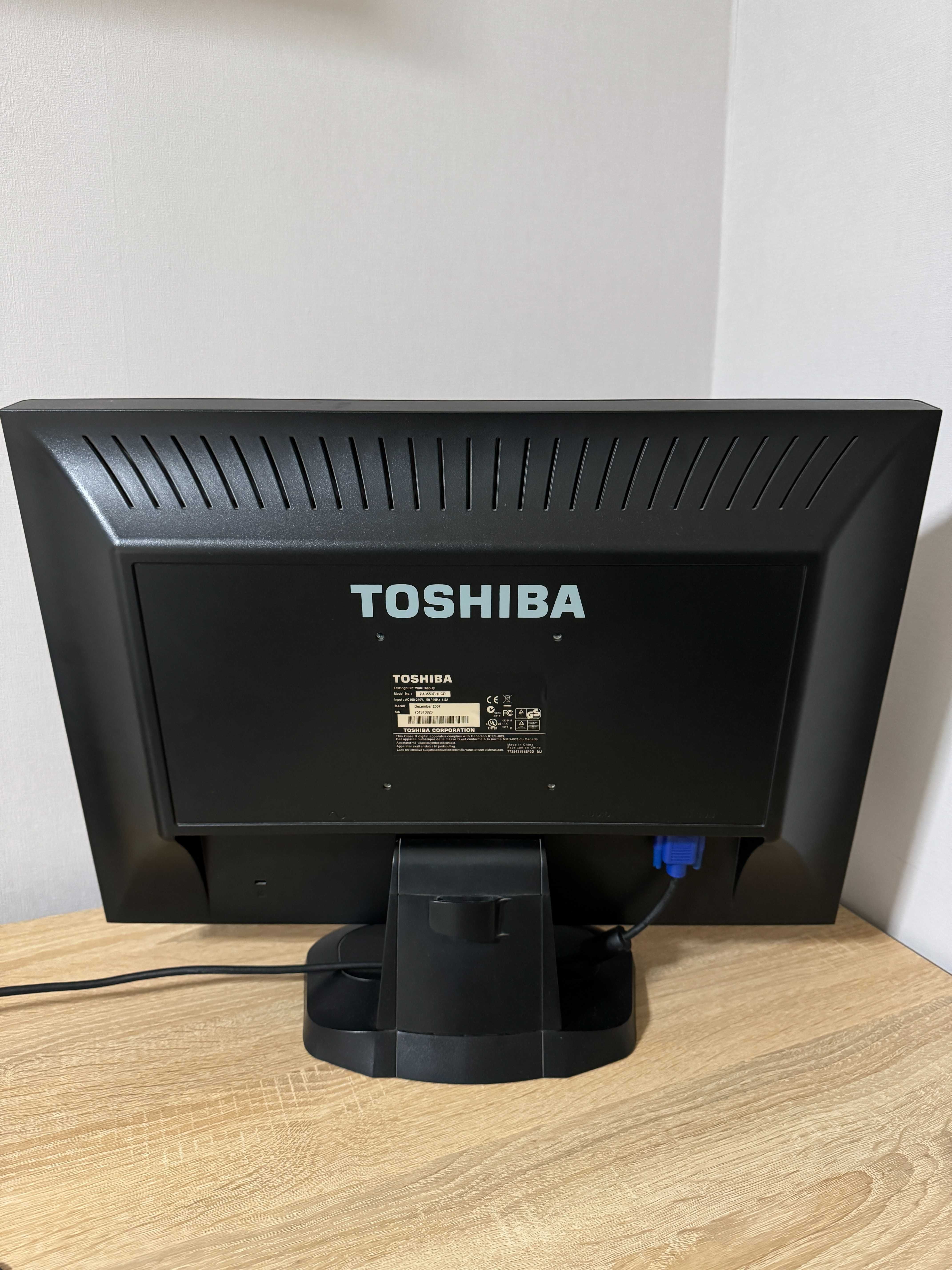 Монітор 22" Toshiba TekBright PA3553E-1LCD Black