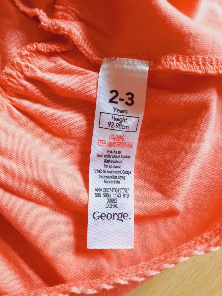 Sukienka George 2-3 lata, 92/98 cm bawełniana 100% cotton