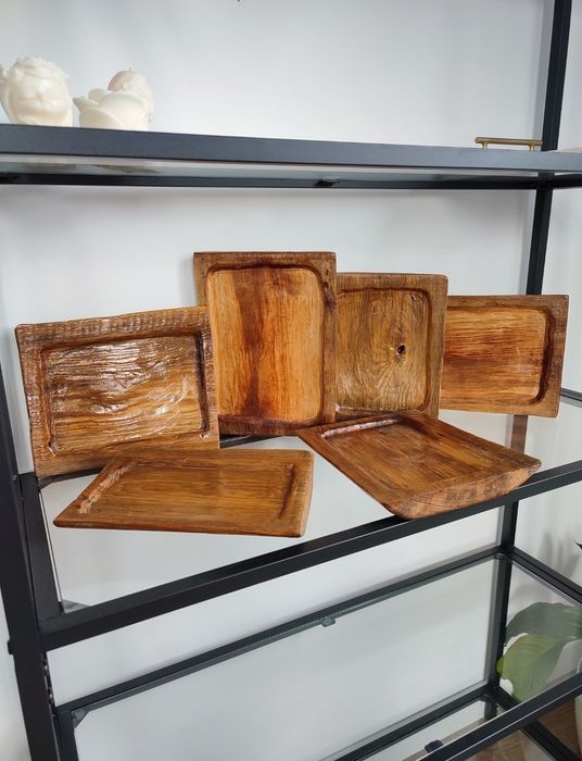 Drewniana podstawka pod świece