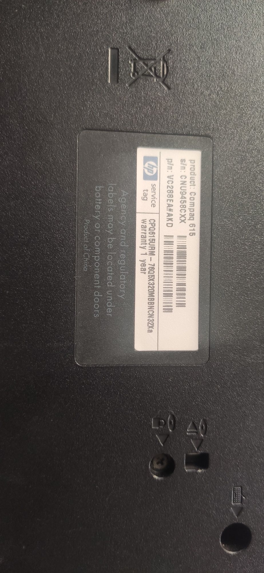 Laptop Compaq 615