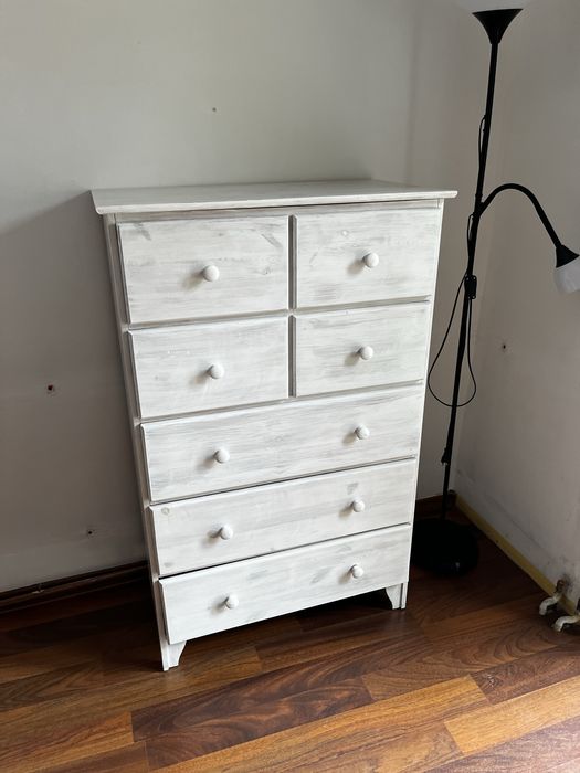 Drewniana szafa 170x200 Ikea + komoda