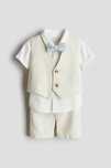Elegancki zestaw dla chlopca na roczek chrzest HM r.80 jak nowy