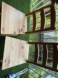 3 krzesła drewniane Ikea