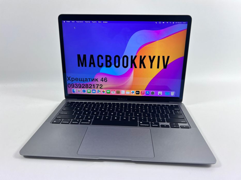 MacBook Air 13 2020 M1 16GB RAM 256GB SSD Space Gray МАГАЗИН ГАРАНТІЯ