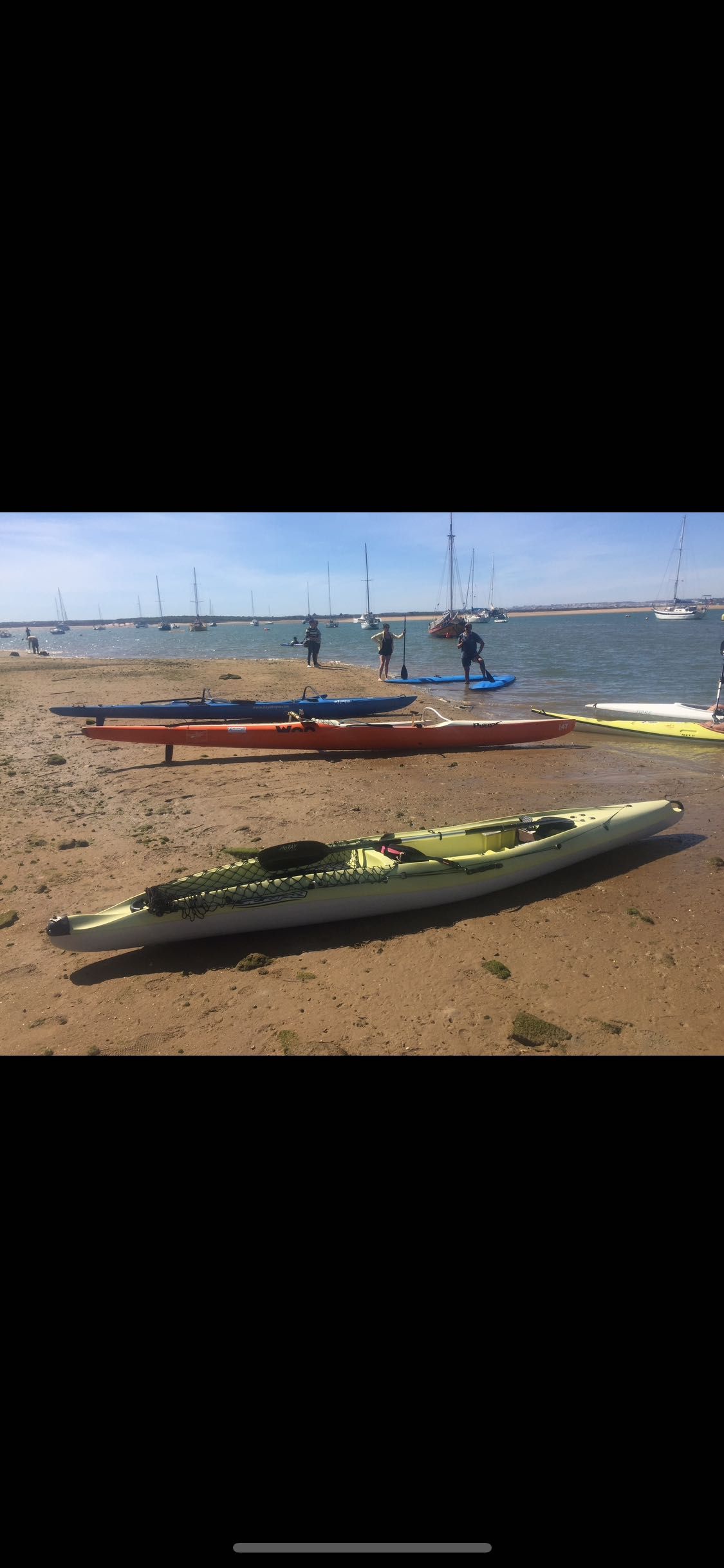 Kayak scarpa bic with rudder and sail