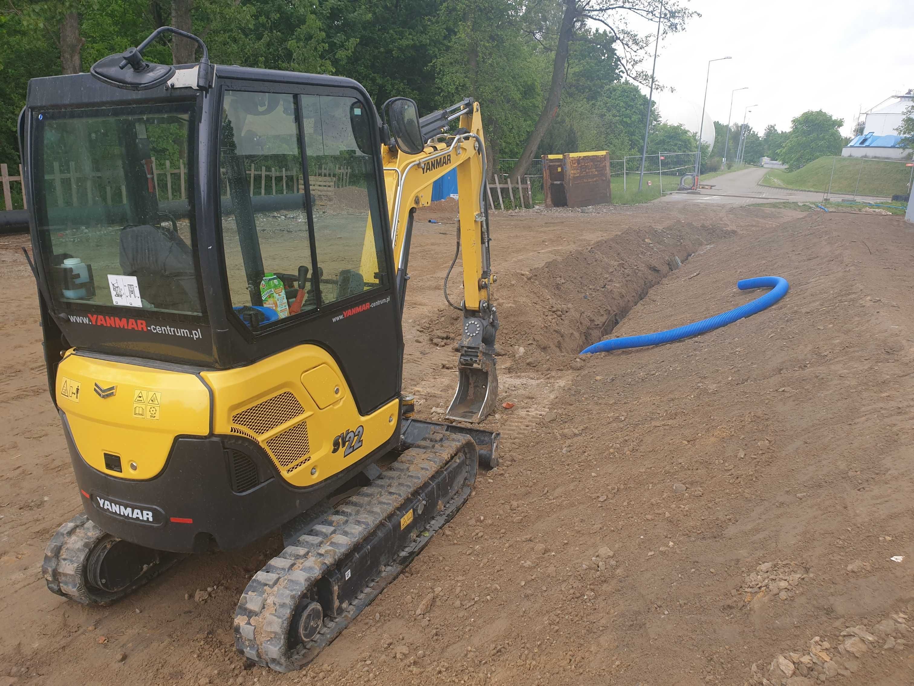 Wynajem Wypożyczalnia Mini Koparka, Usługi minikoparką, roboty ziemne