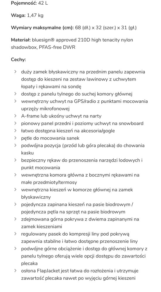 Profesjonalny plecak Osprey nowy oryginał z bajerami