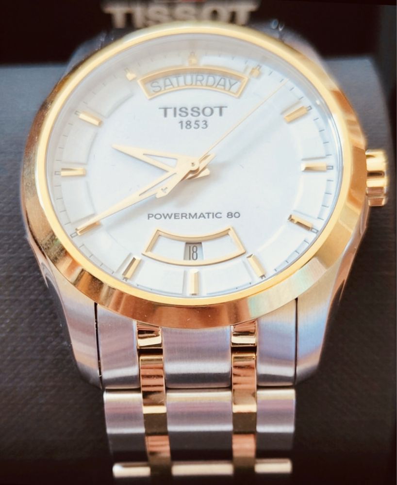 Relógio Tissot COUTURIER Powermatic 80 Day Date Automatic NOVO