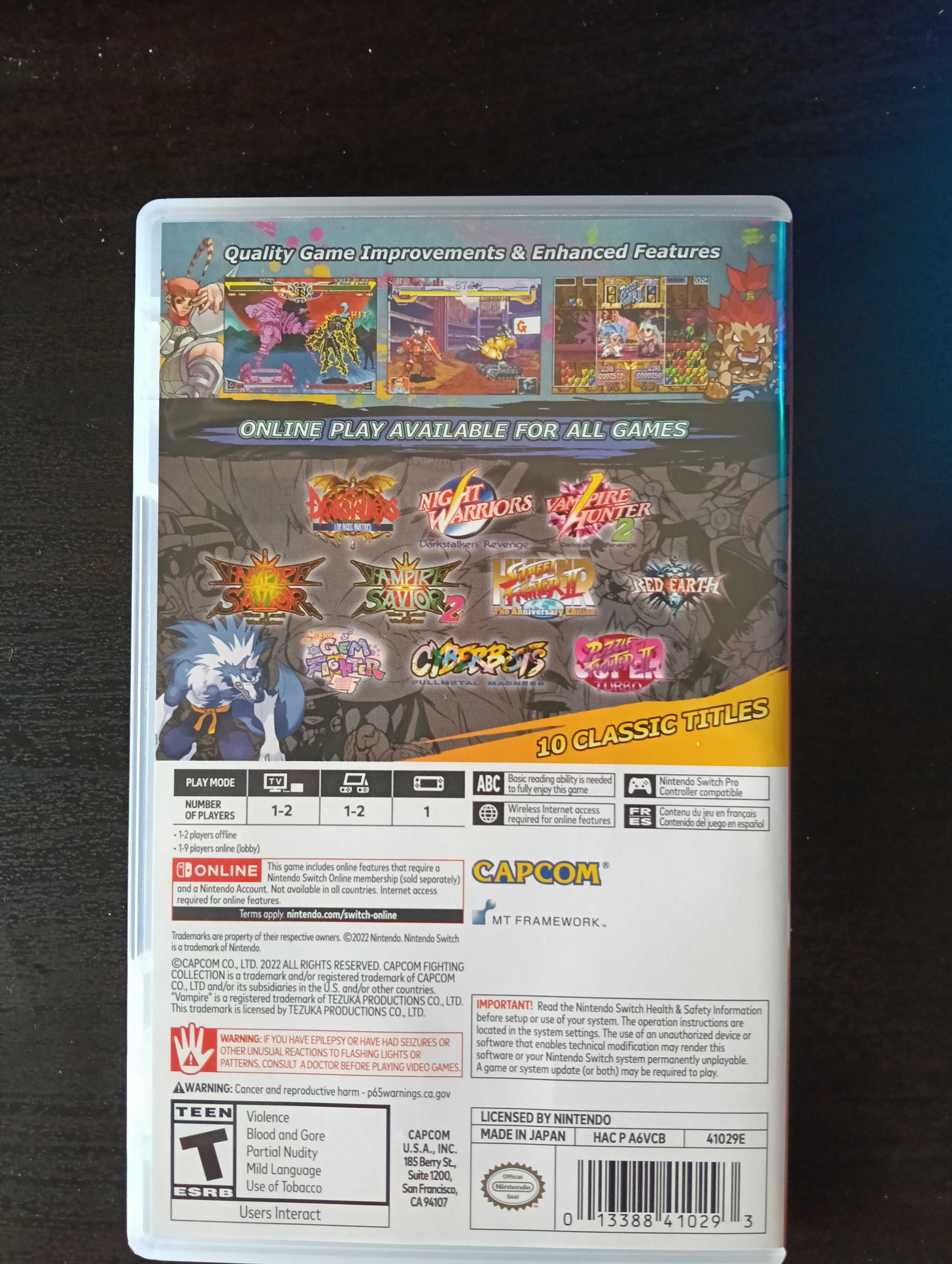 Capcom Fighting Collection Switch