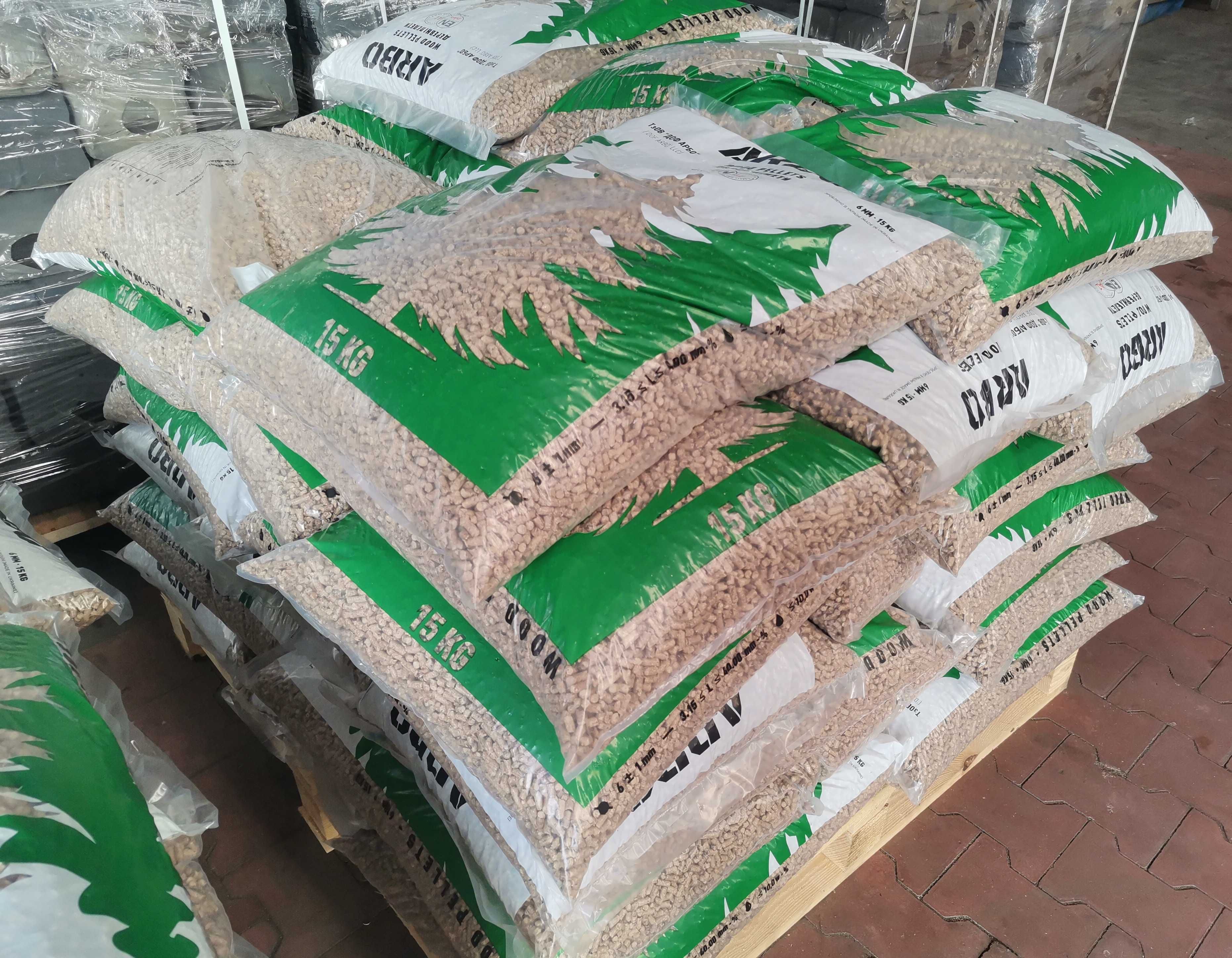 Pellet Drzewny 6mm, Certyfikat EN+A1, DIN+, Pellet Premium,