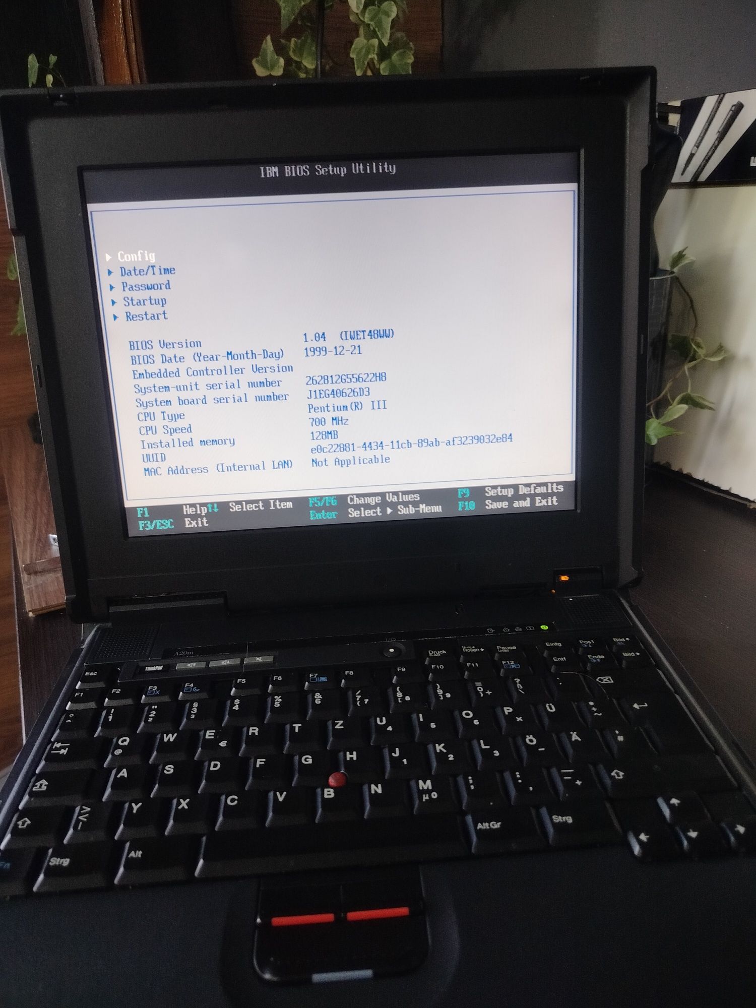 IBM ThinkPad A20M