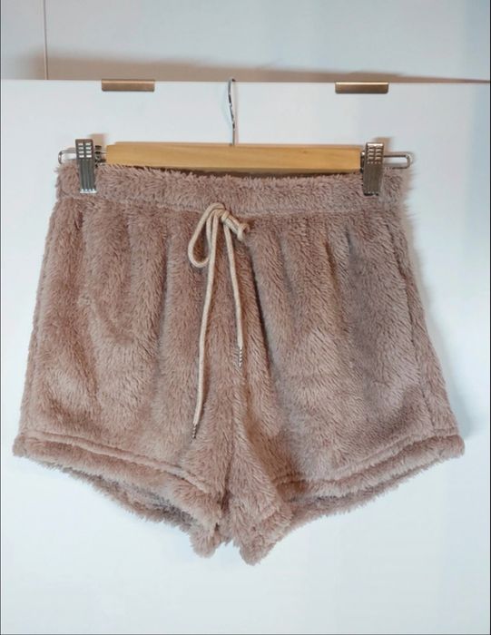 Welurowy szlafrok 36/6 futrzana pizama 36 dres pizama zestaw S