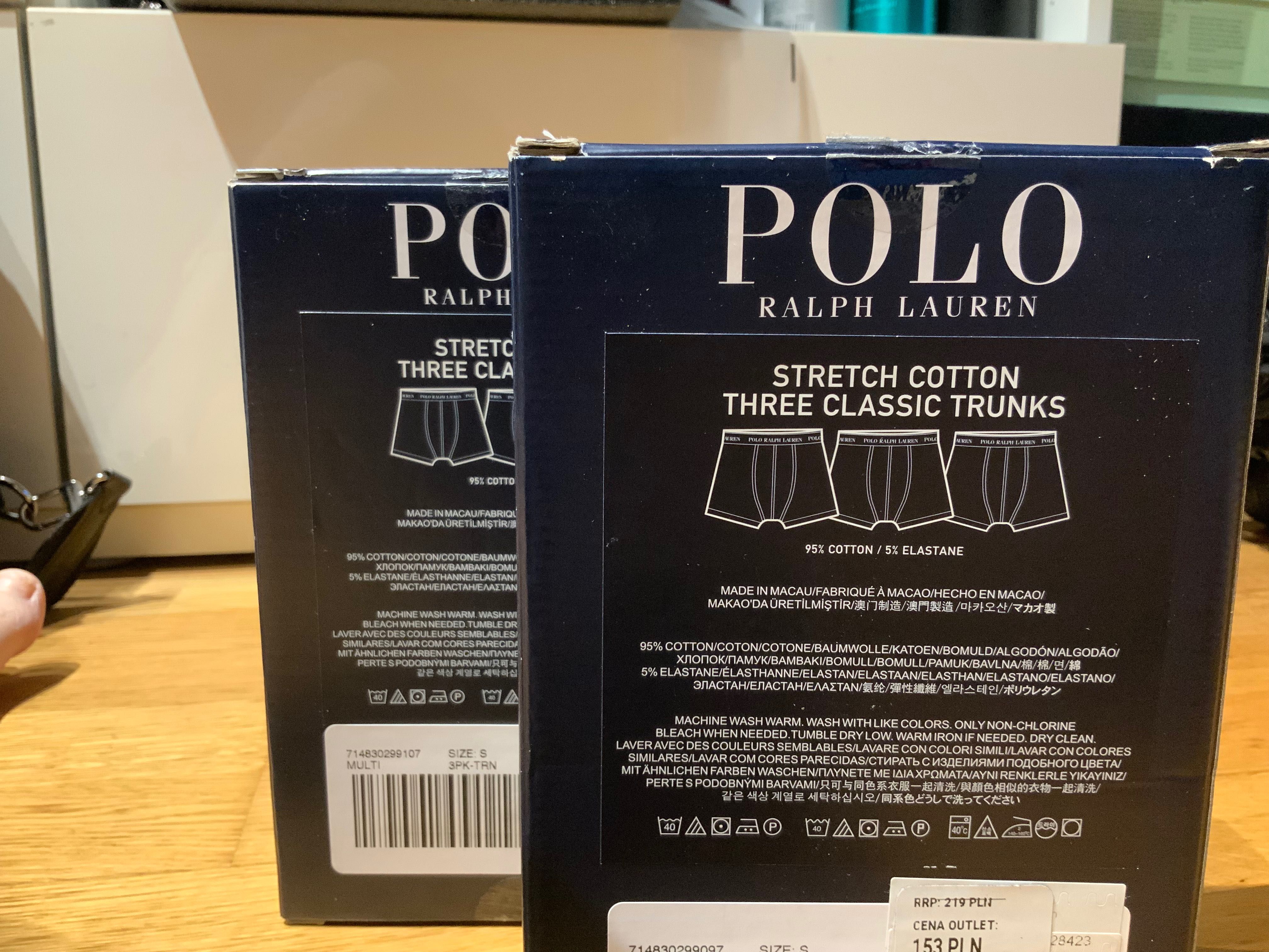Трусы мужские Polo Ralph Lauren . Оригинал! Набор 3 шт . Size S